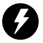 Lightning bolt icon symbolizing JavaScript enhancements and interactivity
